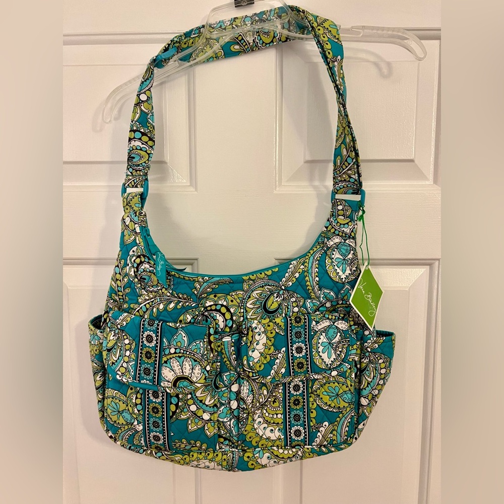 Vera Bradley Peacock Cargo Sling Bag, NWT